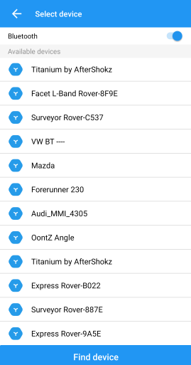 List of Bluetooth devices